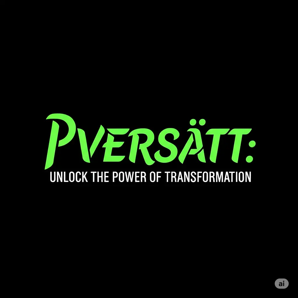 Pversätt: Unlock the Power of Transformation